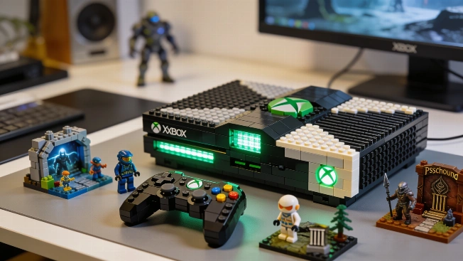 Mattel Reveals 1:1 Scale Buildable Xbox Set for 25th Anniversary Next-Gen Gaming Blog
