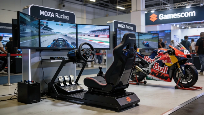 MOZA Racing unveils licensed sim hardware and AI tech at Gamescom 2026 Next-Gen Gaming Blog