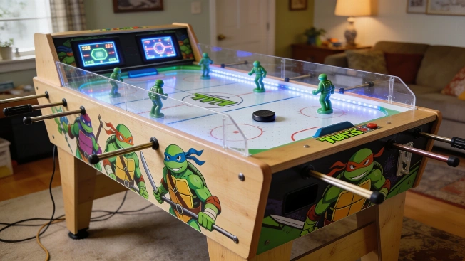 TMNT Sewer Hockey Turns Rod Hockey Into a Home Arcade Next-Gen Gaming Blog